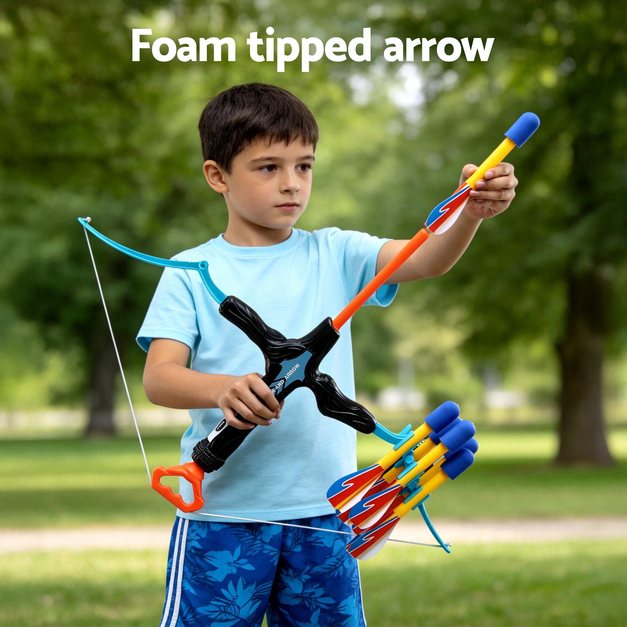 Keezi Kids Bow and Arrow Set Outdoor Sport Game Archery Toys 6 Arrows Children Gifts